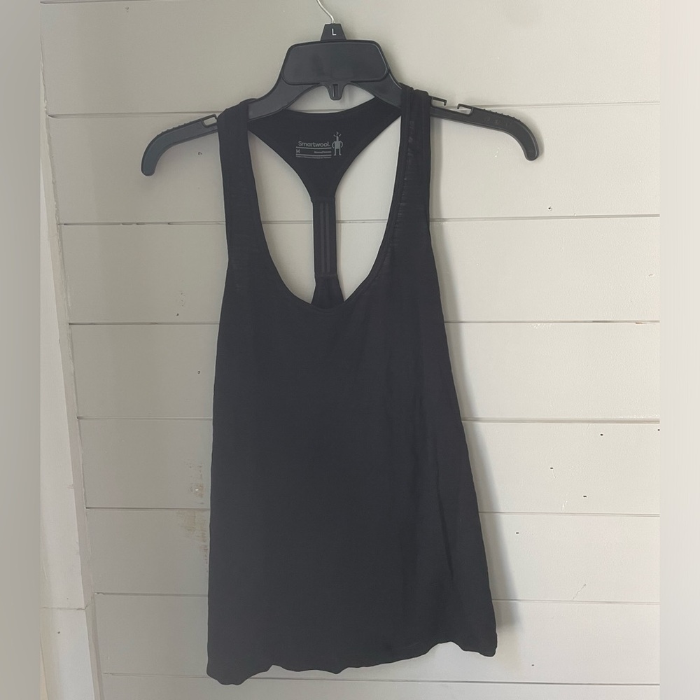 Smartwool Racerback Tank, Black, Size Medium